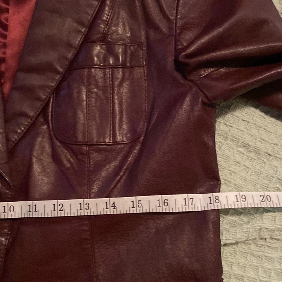 Carriage court leather coat size 14 vintage - Picture 11 of 11